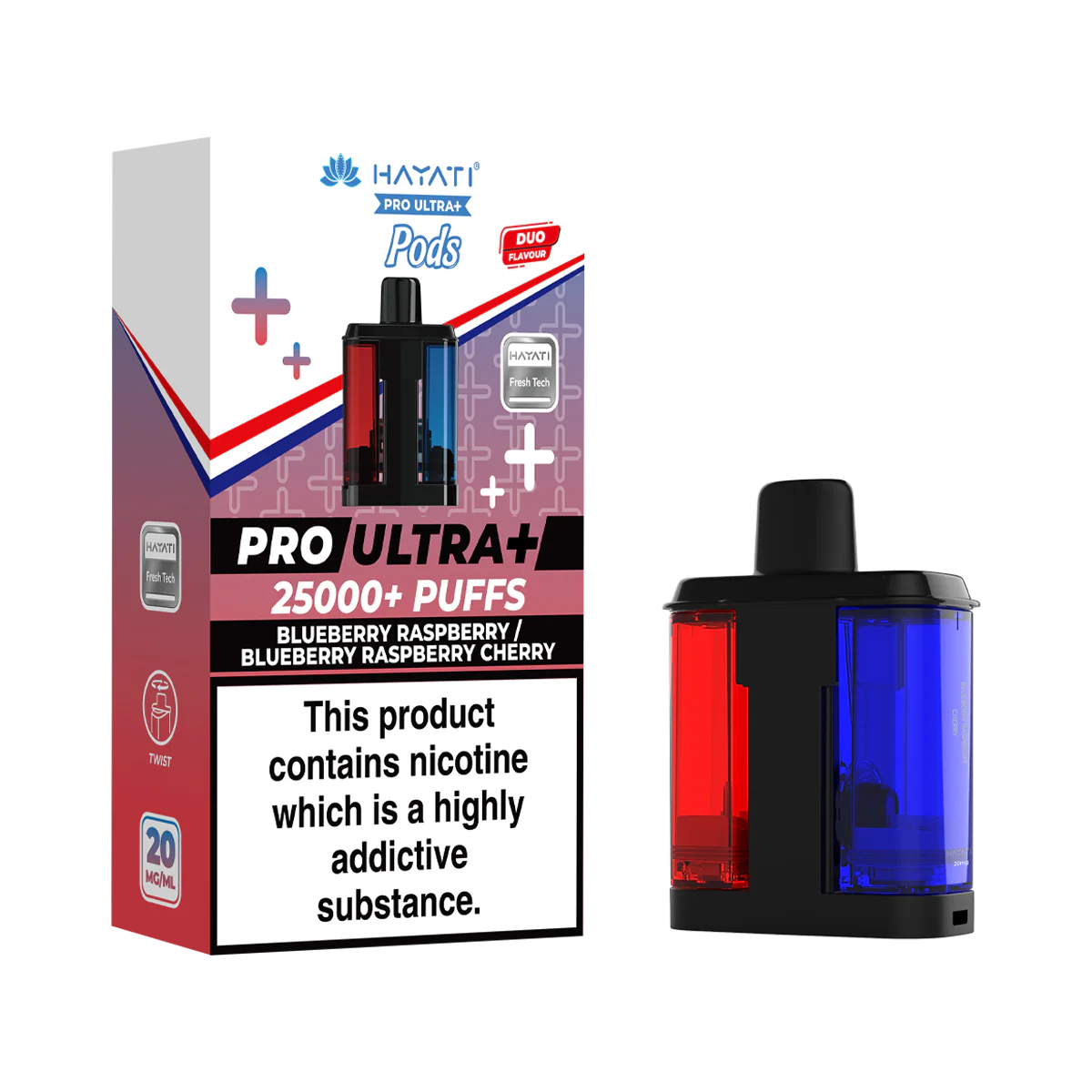 Blueberry Raspberry / Blueberry Raspberry Cherry Hayati Pro Ultra Plus Refill Pack