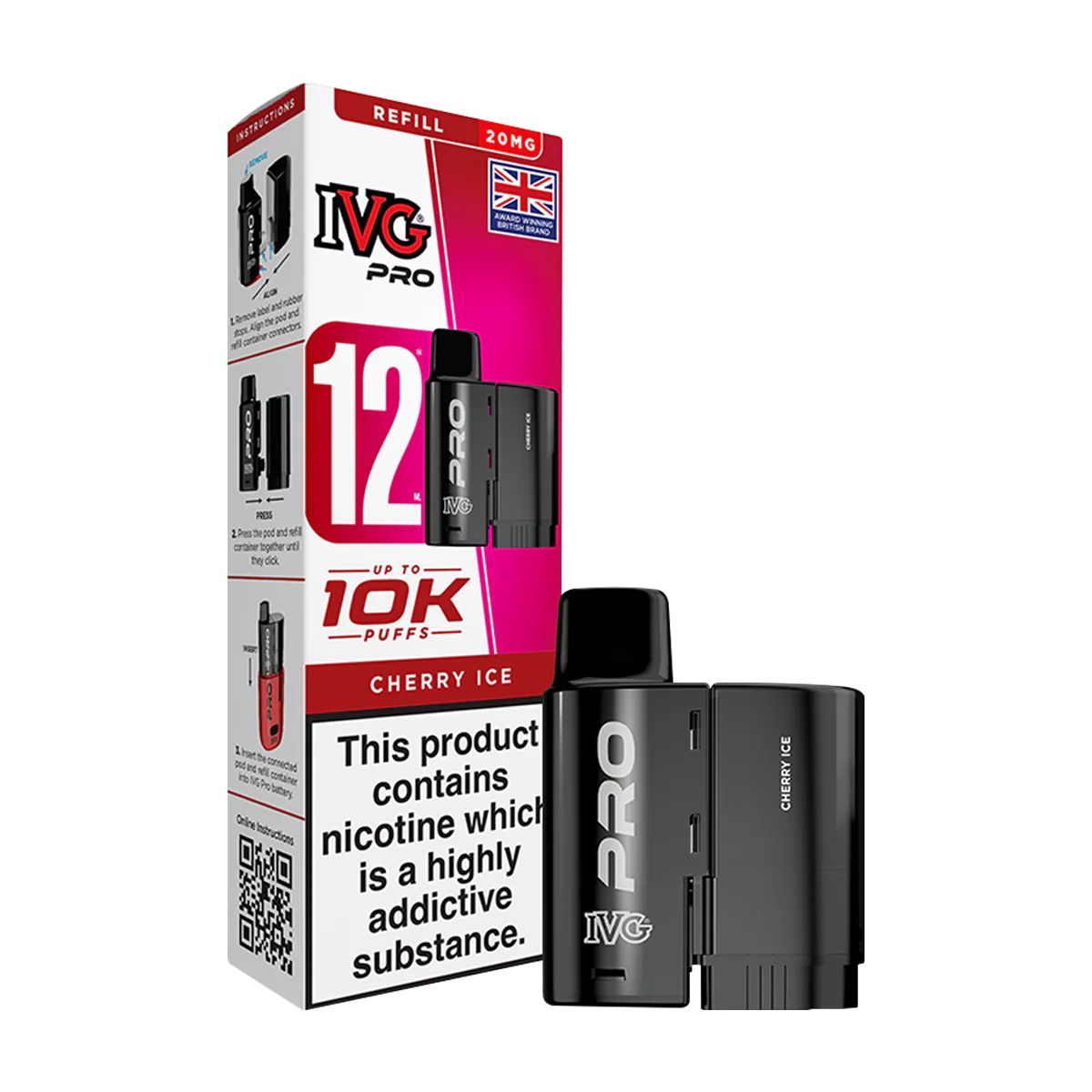 Cherry Ice IVG Pro 12 Refill Pack