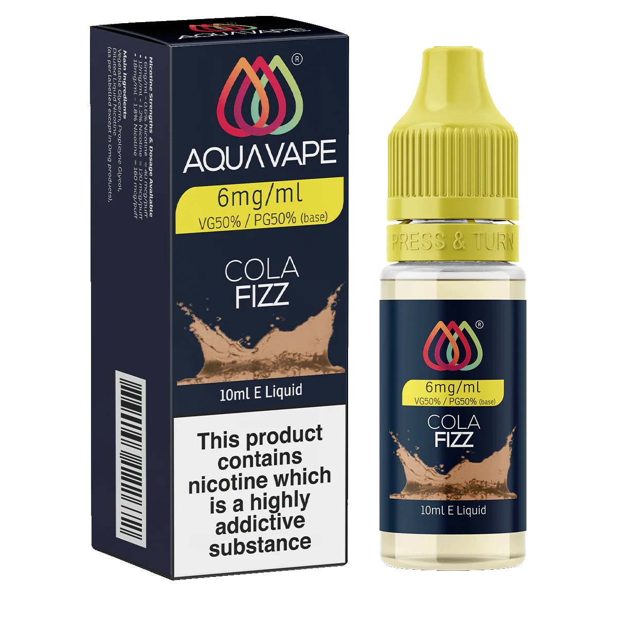 Cola Fizz E-Liquid by Aquavape - 10ml