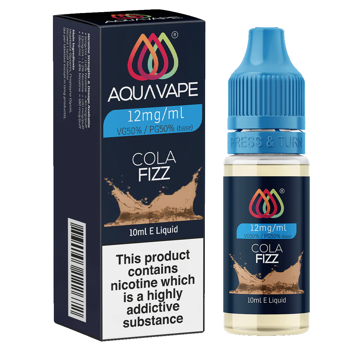 Cola Fizz E-Liquid by Aquavape - 10ml - Image 2
