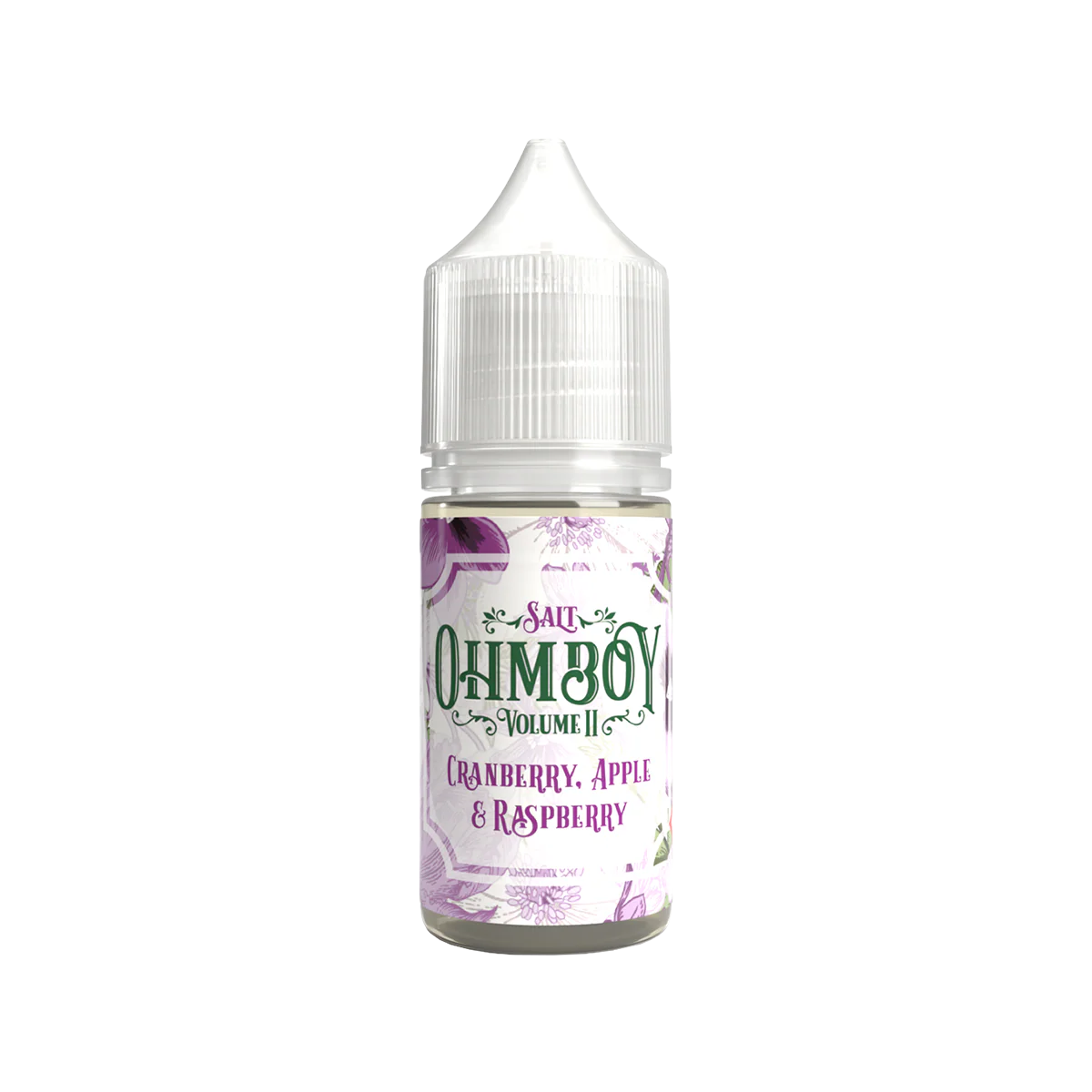 Cranberry Apple and Raspberry Nic Salt E-Liquid by Ohm Boy Volume II