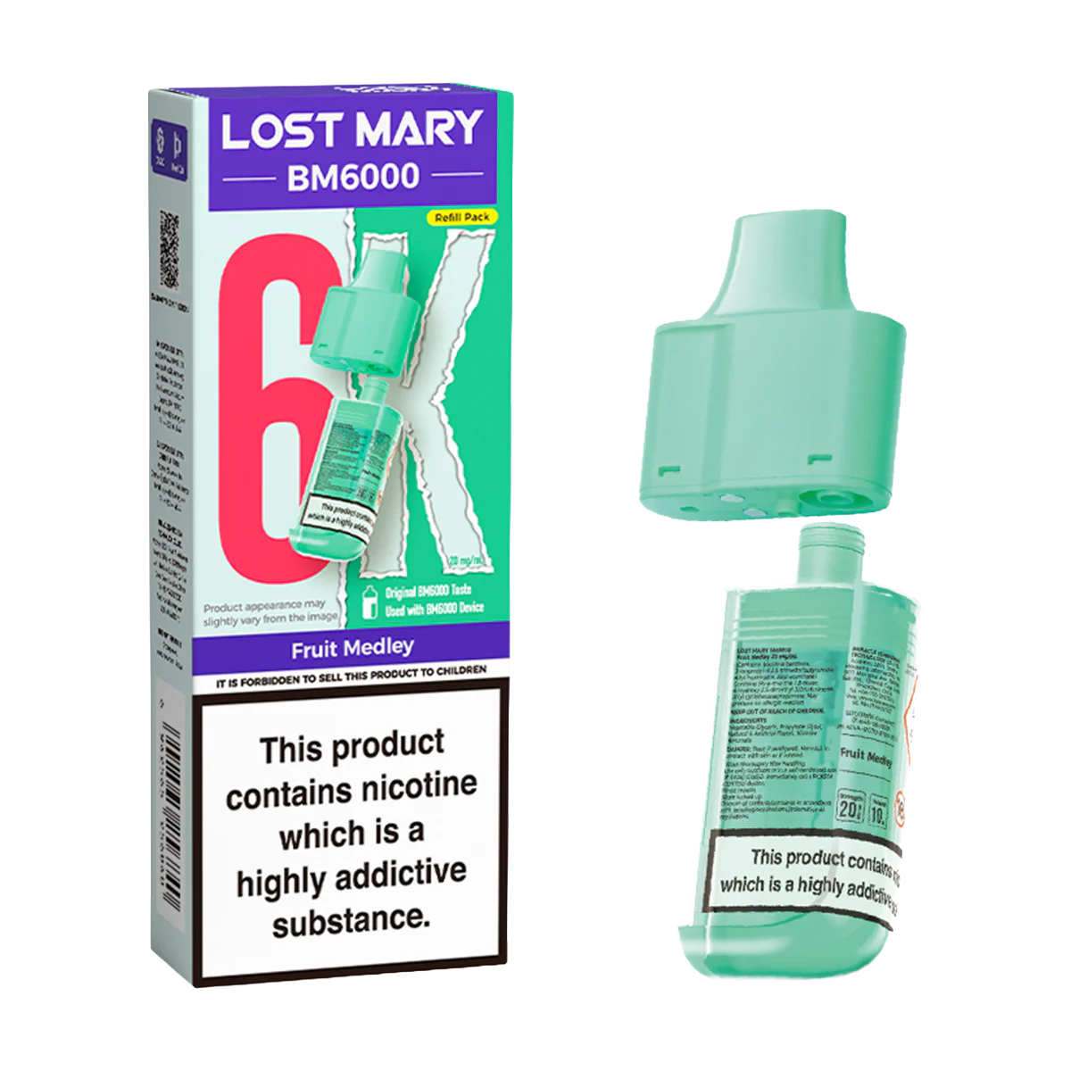 Fruit Medley Lost Mary BM6000 Refill Pack