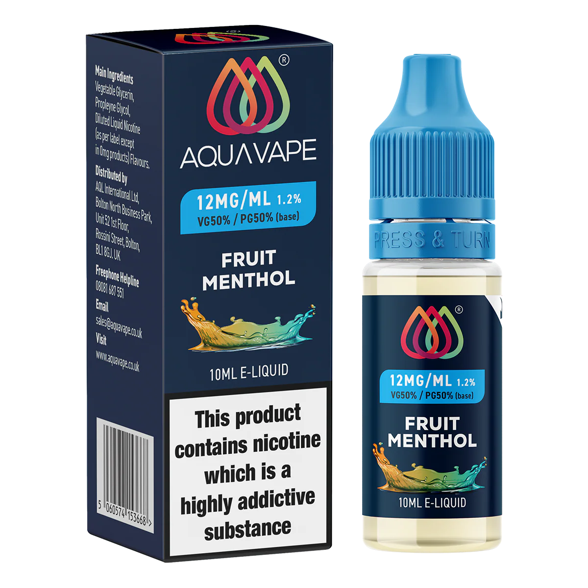 Fruit Menthol E-Liquid by Aquavape - 10ml