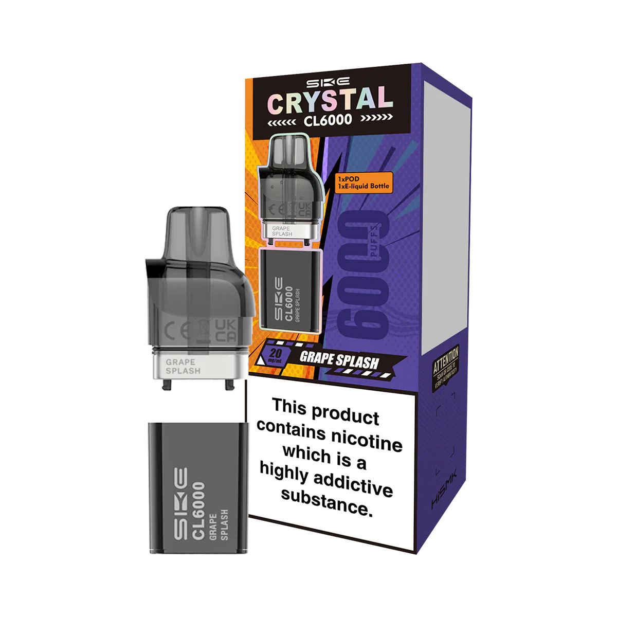 Grape Splash SKE Crystal CL6000 Pods
