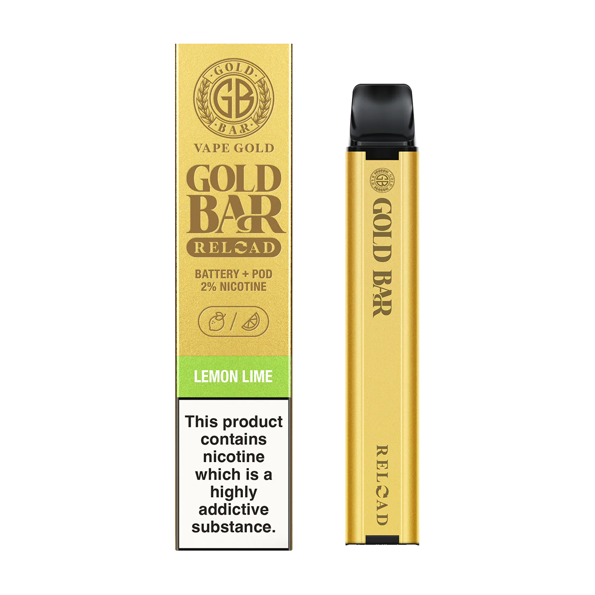 Lemon Lime Gold Bar Reload Prefilled Pod Kit