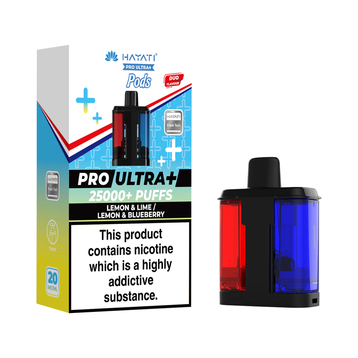 Lemon & Lime / Lemon & Blueberry Hayati Pro Ultra Plus Refill Pack