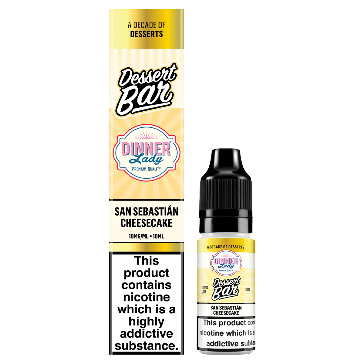 San Sabastian Cheesecake Nic Salt by Dinner Lady Dessert Bar Range