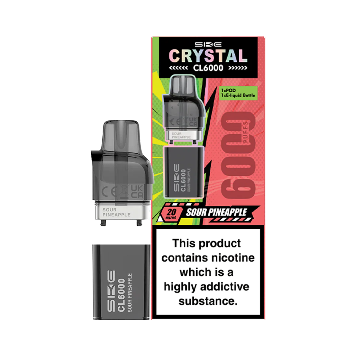 Sour Pineapple SKE Crystal CL6000 Pods