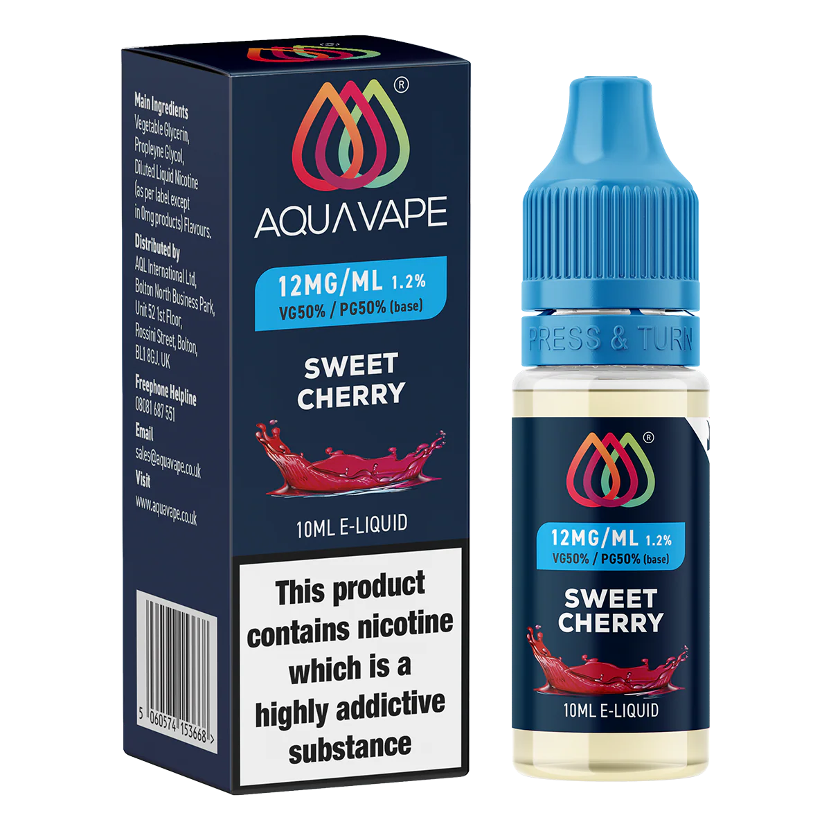 Sweet Cherry E-Liquid by Aquavape - 10ml