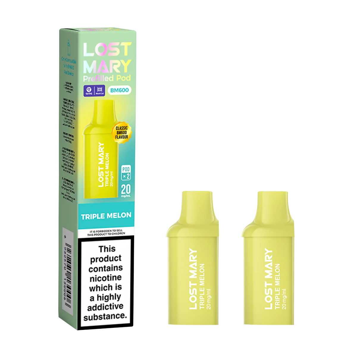Triple Melon Lost Mary BM600 Pods