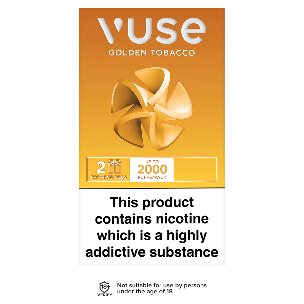 Vuse ePod vPro Golden Tobacco Pods