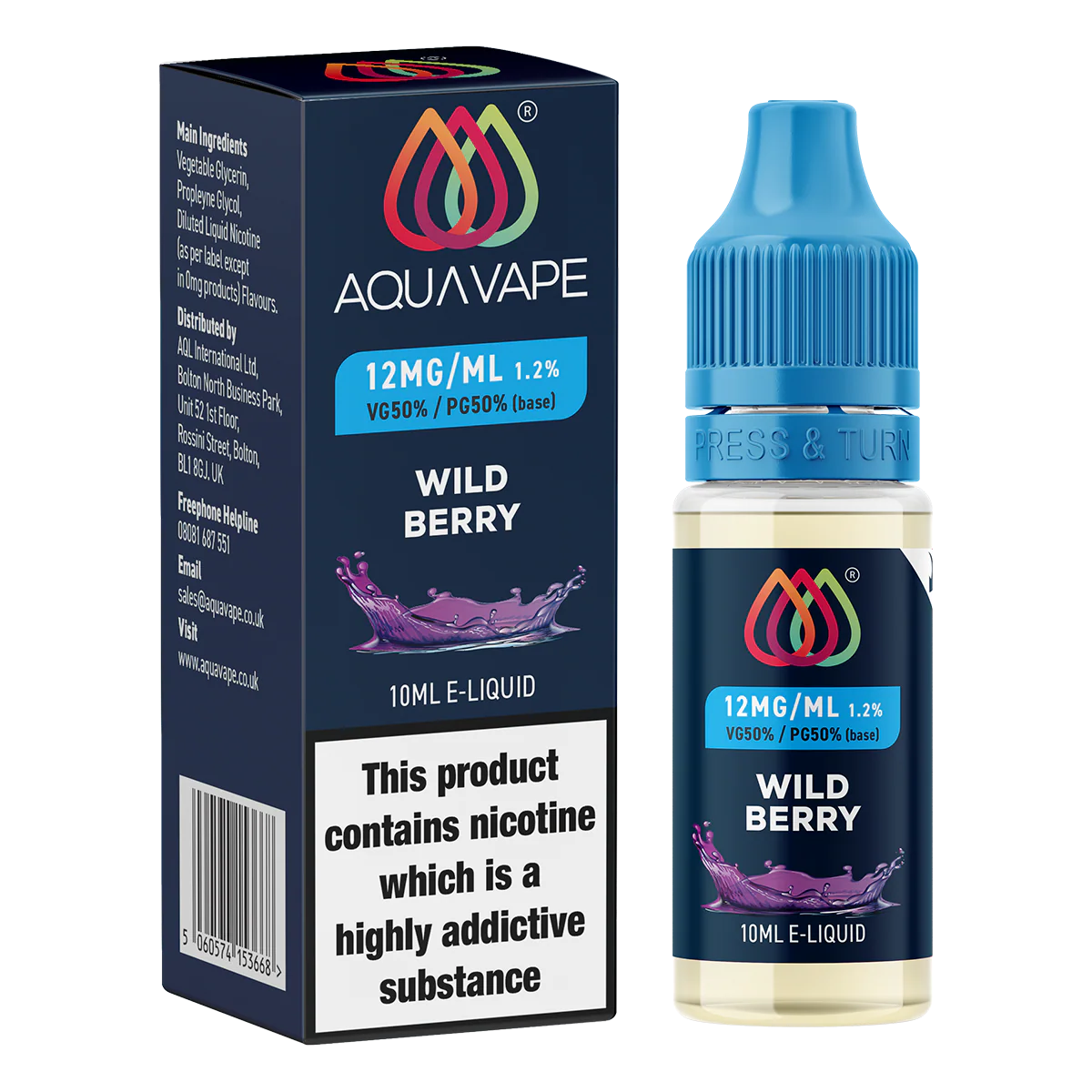 Wild Berry E-Liquid by Aquavape - 10ml